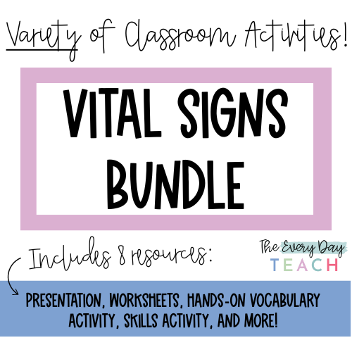 vital signs activity bundle